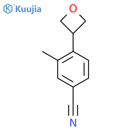 3-Methyl-4-(oxetan-3-YL)benzonitrile structure
