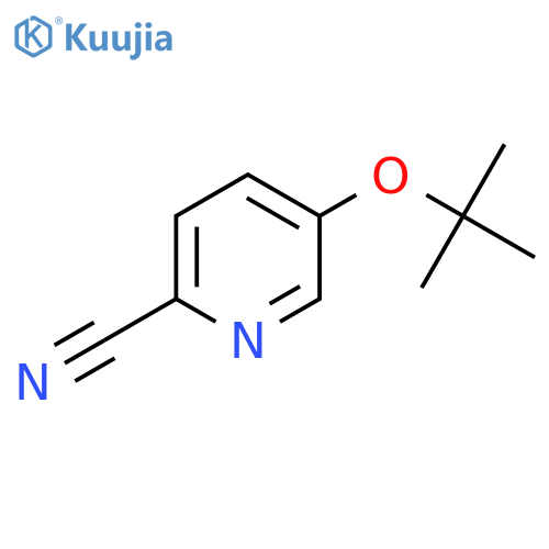 5-(tert-butoxy)pyridine-2-carbonitrile structure