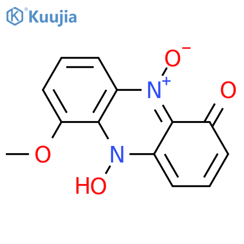 1-Phenazinol,6-methoxy-, 5,10-dioxide structure