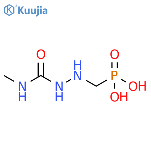 Phosphonic acid, [[2-[(methylamino)carbonyl]hydrazino]methyl]- structure