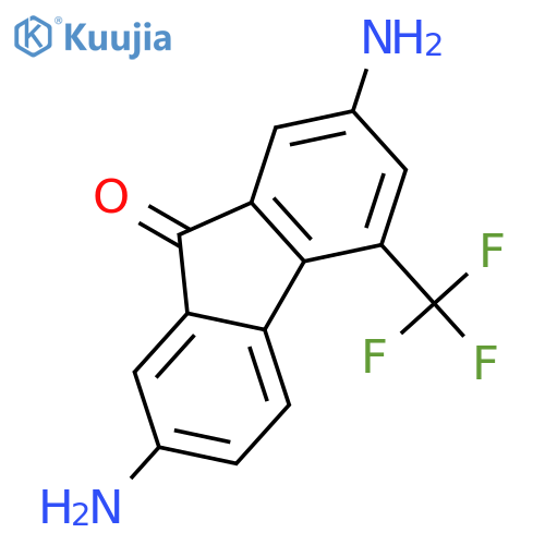 9H-Fluoren-9-one, 2,7-diamino-4-(trifluoromethyl)- structure