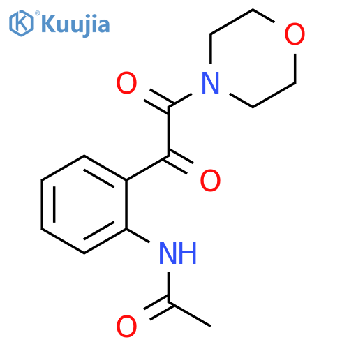 Acetamide, N-[2-(4-morpholinyloxoacetyl)phenyl]- structure