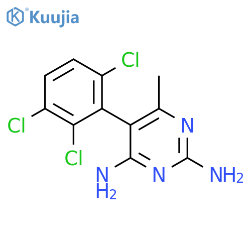2,4-Pyrimidinediamine, 6-methyl-5-(2,3,6-trichlorophenyl)- structure