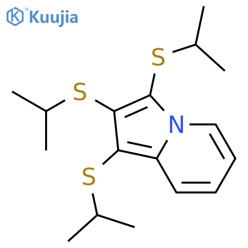 Indolizine, 1,2,3-tris[(1-methylethyl)thio]- structure