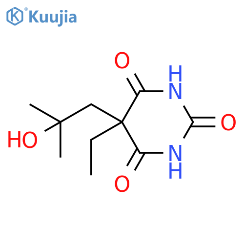 2,4,6(1H,3H,5H)-Pyrimidinetrione,5-ethyl-5-(2-hydroxy-2-methylpropyl)- structure