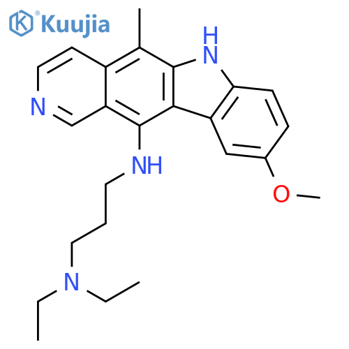 1,3-Propanediamine,N,N-diethyl-N'-(9-methoxy-5-methyl-6H-pyrido[4,3-b]carbazol-11-yl)- structure