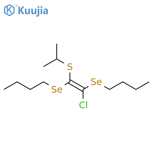 Butane, 1,1'-[[(1E)-1-chloro-2-[(1-methylethyl)thio]-1,2-ethenediyl]bis(seleno)]bis- structure