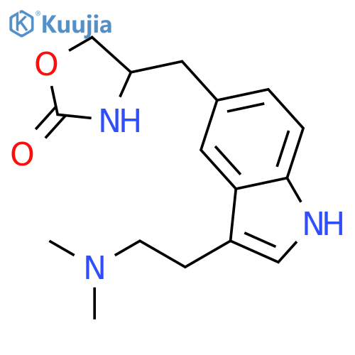(R)-4-3-2-(Dimethylamino)ethyl-1H-indol-5-ylmethyl-2-oxazolidinone(Zolmitriptan R-Isomer) structure