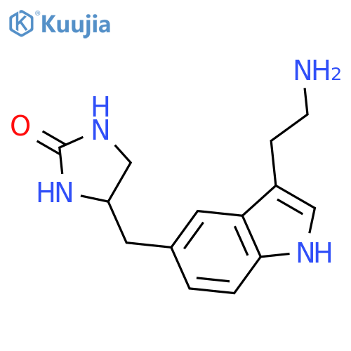 4-{[3-(2-Aminoethyl)-1H-indol-5-yl]methyl}imidazolidin-2-one structure
