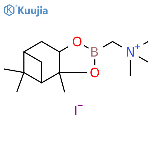 4,6-Methano-1,3,2-benzodioxaborole-2-methanaminium, hexahydro-N,N,N,3a,8,8-hexamethyl-, iodide (1:1) structure
