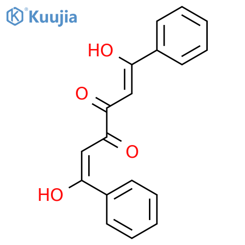 (1Z,5Z)-1,6-dihydroxy-1,6-diphenylhexa-1,5-diene-3,4-dione structure