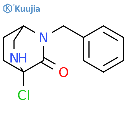 2,5-Diazabicyclo[2.2.2]octan-3-one, 4-chloro-2-(phenylmethyl)- structure