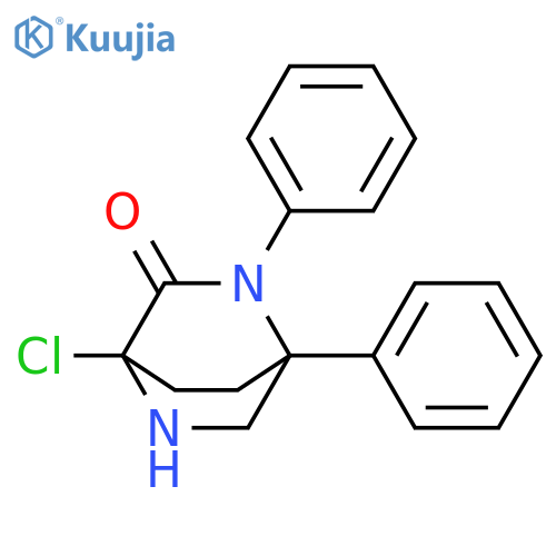 2,5-Diazabicyclo[2.2.2]octan-3-one, 4-chloro-1,2-diphenyl- structure
