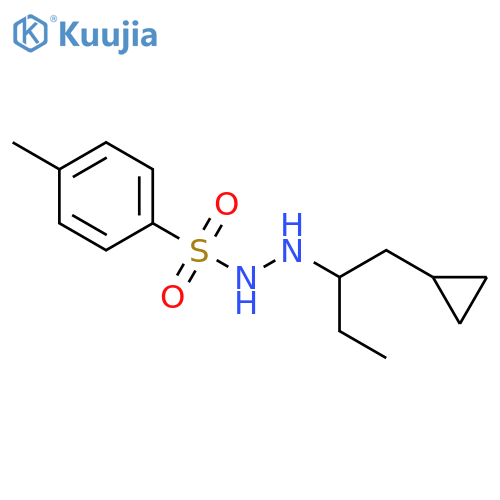 Benzenesulfonic acid, 4-methyl-, 2-[1-(cyclopropylmethyl)propyl]hydrazide structure