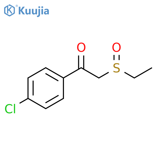 Ethanone, 1-(4-chlorophenyl)-2-(ethylsulfinyl)- structure