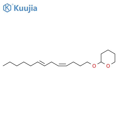 2H-Pyran, tetrahydro-2-(4,7-tridecadienyloxy)-, (Z,E)- (9CI) structure