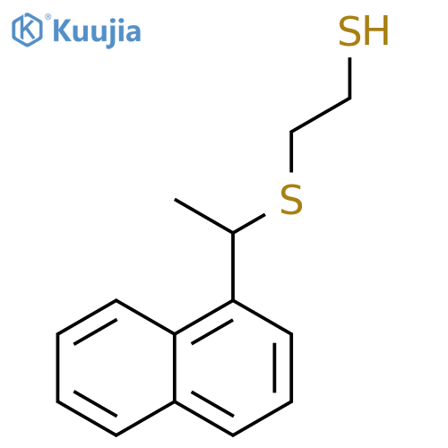 Ethanethiol, 2-[[1-(1-naphthalenyl)ethyl]thio]- structure
