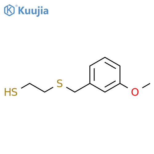 Ethanethiol, 2-[[(3-methoxyphenyl)methyl]thio]- structure