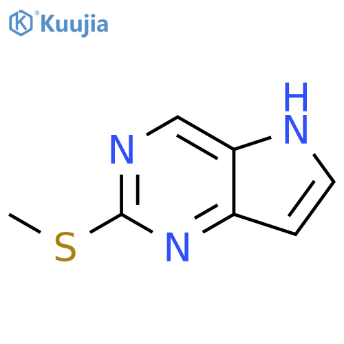 2-(methylsulfanyl)-5H-pyrrolo[3,2-d]pyrimidine structure