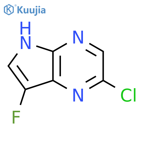 2-Chloro-7-fluoro-5H-pyrrolo[2,3-B]pyrazine structure