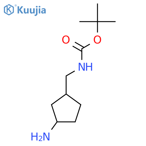 tert-butyl N-[(3-aminocyclopentyl)methyl]carbamate structure