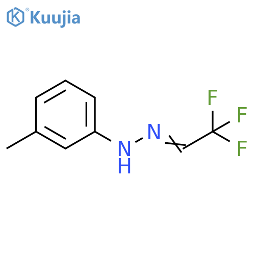 Acetaldehyde, trifluoro-, (3-methylphenyl)hydrazone structure