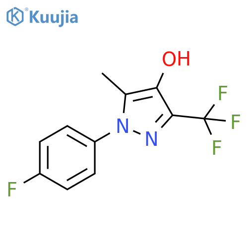 1H-Pyrazol-4-ol, 1-(4-fluorophenyl)-5-methyl-3-(trifluoromethyl)- structure