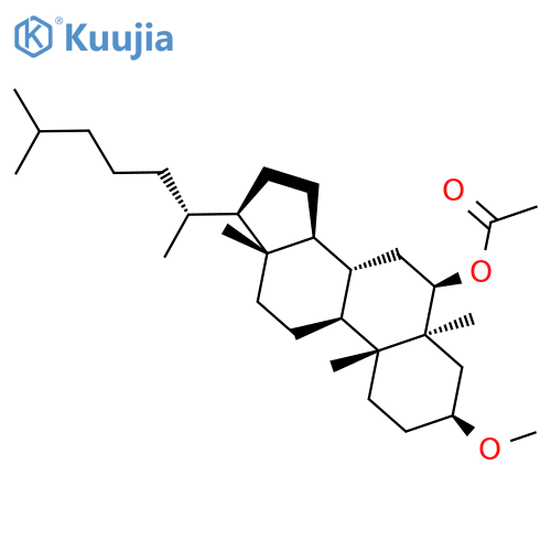 Cholestan-6-ol, 3-methoxy-5-methyl-, acetate, (3b,5a,6b)- structure