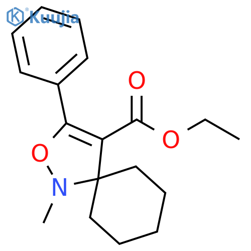 2-Oxa-1-azaspiro[4.5]dec-3-ene-4-carboxylic acid, 1-methyl-3-phenyl-,ethyl ester structure