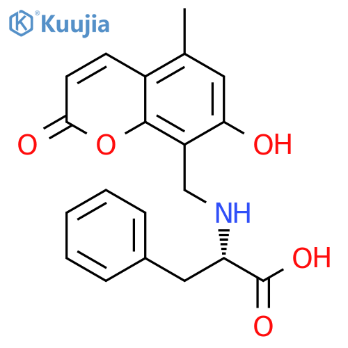 L-Phenylalanine,N-[(7-hydroxy-5-methyl-2-oxo-2H-1-benzopyran-8-yl)methyl]- structure