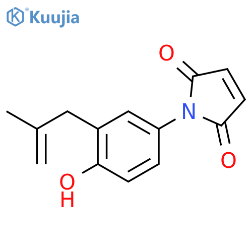 1H-Pyrrole-2,5-dione, 1-[4-hydroxy-3-(2-methyl-2-propenyl)phenyl]- structure