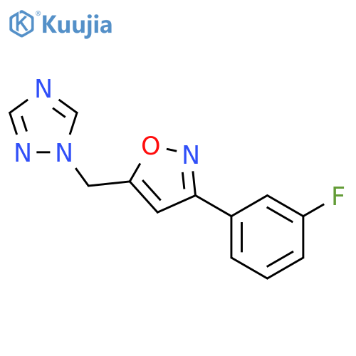 1H-1,2,4-Triazole, 1-[[3-(3-fluorophenyl)-5-isoxazolyl]methyl]- structure