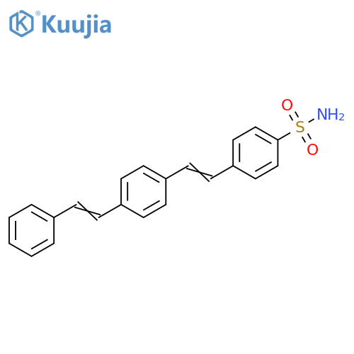 Benzenesulfonamide, 4-[2-[4-(2-phenylethenyl)phenyl]ethenyl]- structure