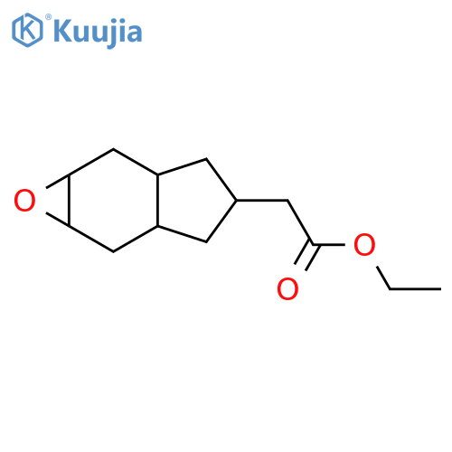 2H-Indeno[5,6-b]oxirene-4-acetic acid, octahydro-, ethyl ester structure