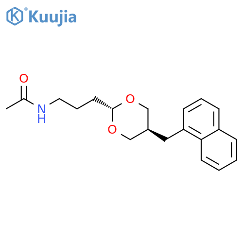 Acetamide, N-[3-[5-[(1-naphthalenyl)methyl]-1,3-dioxan-2-yl]propyl]-, trans- (9CI) structure