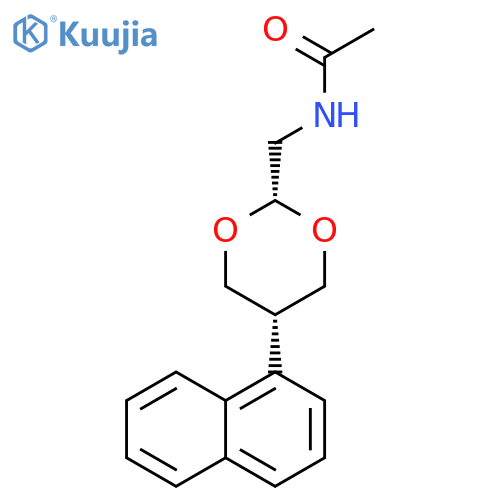 Acetamide, N-[[5-(1-naphthalenyl)-1,3-dioxan-2-yl]methyl]-, cis- structure