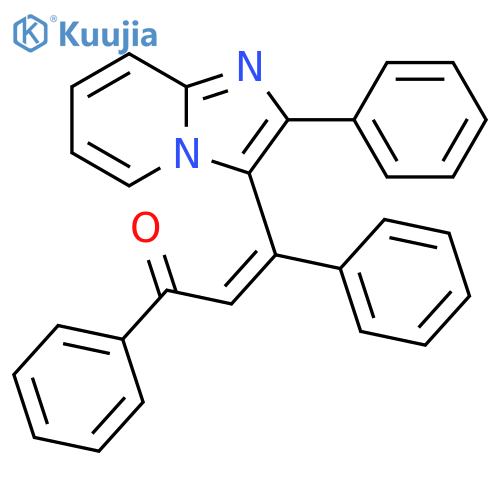 2-Propen-1-one, 1,3-diphenyl-3-(2-phenylimidazo[1,2-a]pyridin-3-yl)-, (2Z)- structure