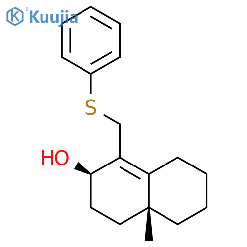 2-Naphthalenol,2,3,4,4a,5,6,7,8-octahydro-4a-methyl-1-[(phenylthio)methyl]-, cis- structure