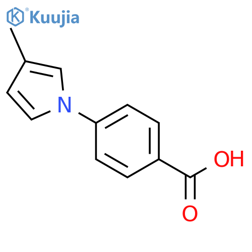 Benzoic acid, 4-(3-methyl-1H-pyrrol-1-yl)- structure