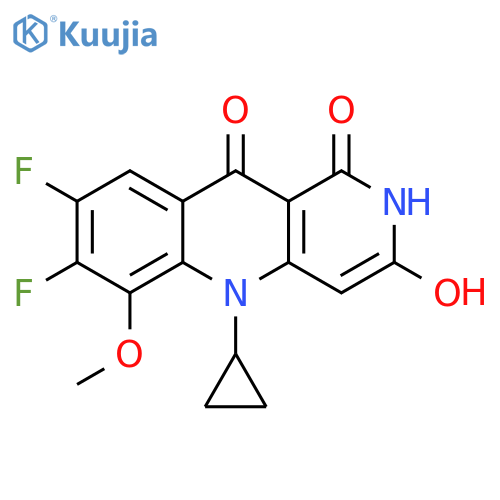Benzo[b][1,6]naphthyridine-1,10(2H,5H)-dione, 5-cyclopropyl-7,8-difluoro-3-hydroxy-6-methoxy- structure