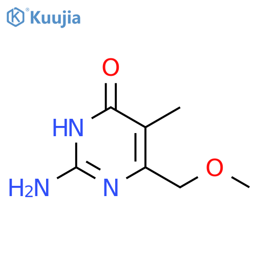 4(1H)-Pyrimidinone, 2-amino-6-(methoxymethyl)-5-methyl- structure