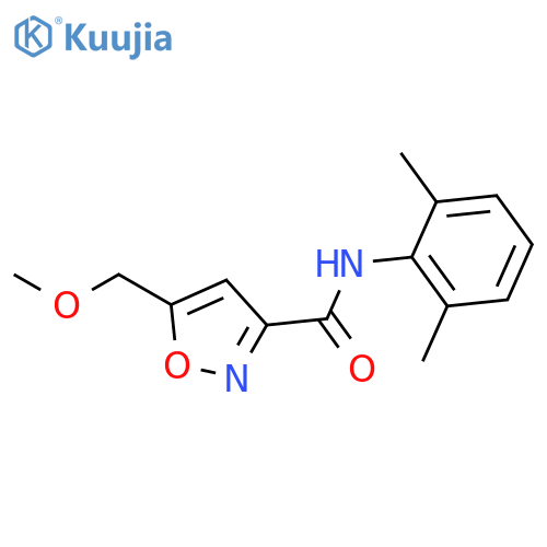 N-(2,6-dimethylphenyl)-5-(methoxymethyl)isoxazole-3-carboxamide structure