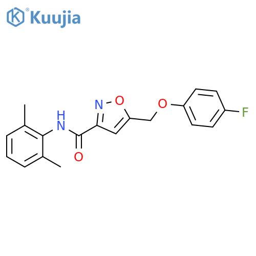 3-Isoxazolecarboxamide,N-(2,6-dimethylphenyl)-5-[(4-fluorophenoxy)methyl]- structure