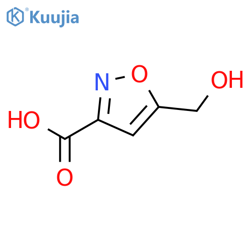 5-(hydroxymethyl)-1,2-oxazole-3-carboxylic acid structure