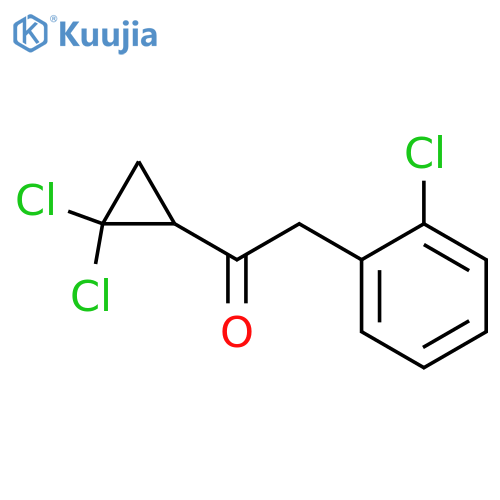 Ethanone, 2-(2-chlorophenyl)-1-(2,2-dichlorocyclopropyl)- structure