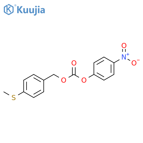 Carbonic acid, [4-(methylthio)phenyl]methyl 4-nitrophenyl ester structure