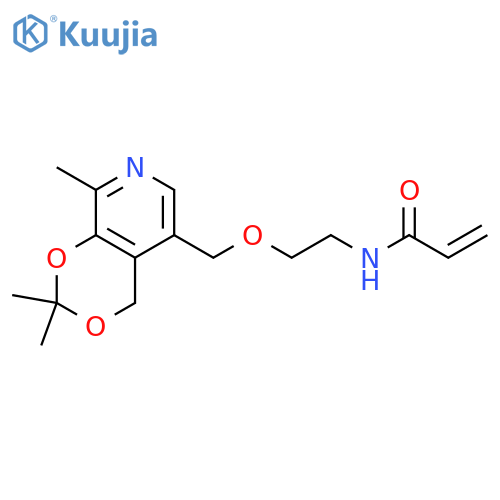 2-Propenamide,N-[2-[(2,2,8-trimethyl-4H-1,3-dioxino[4,5-c]pyridin-5-yl)methoxy]ethyl]- structure
