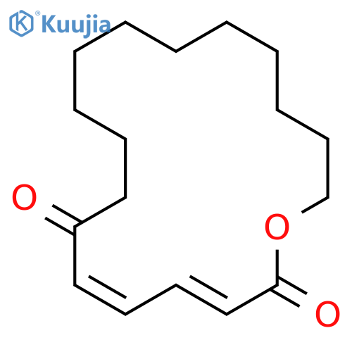Oxacyclooctadeca-3,5-diene-2,7-dione, (E,Z)- structure