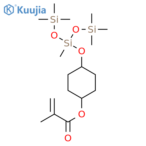 2-Propenoic acid, 2-methyl-,4-[[1,3,3,3-tetramethyl-1-[(trimethylsilyl)oxy]disiloxanyl]oxy]cyclohexylester structure