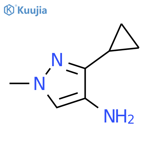 3-cyclopropyl-1-methyl-1H-pyrazol-4-amine structure